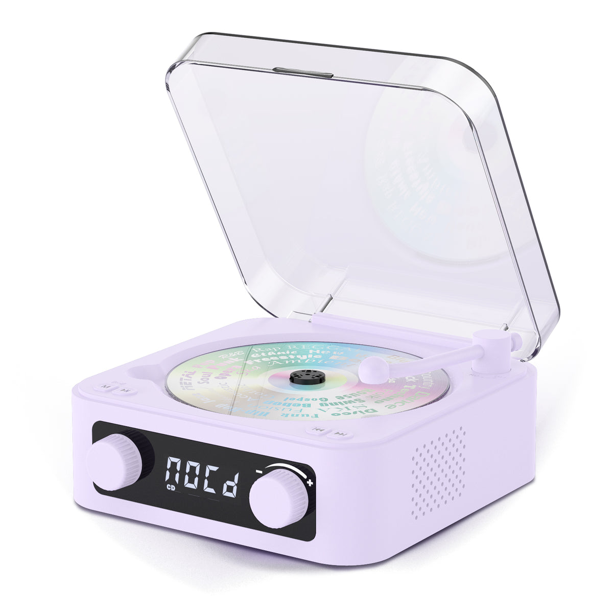 Udreamer Portable CD Players for Home Stereos, Home CD player Portable,CD player with Bluetooth,FM,Stereo Speakers | Purple