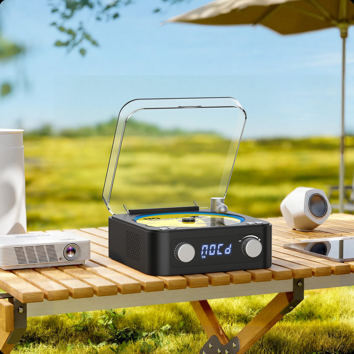 Udreamer CD Players for Home,Digital Portable CD Player with Bluetooth Hi-Fi Stereo Sound,Remote Control, Support AUX/USB, Headphone Jack,Purple