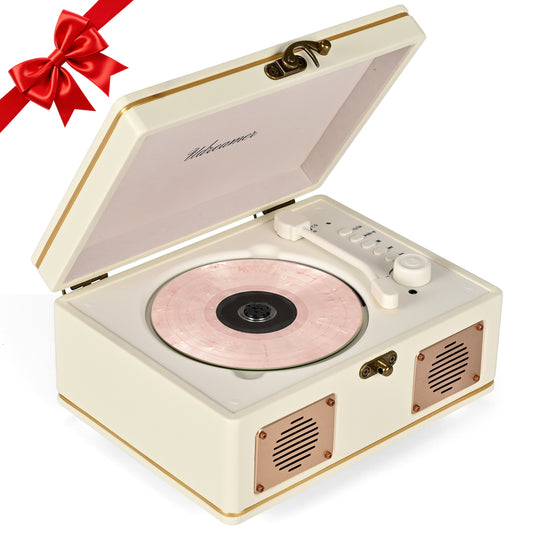 Udreamer Portable CD Players for Home Stereos, Home CD player Portable,CD player with Bluetooth,Stereos for Home | White