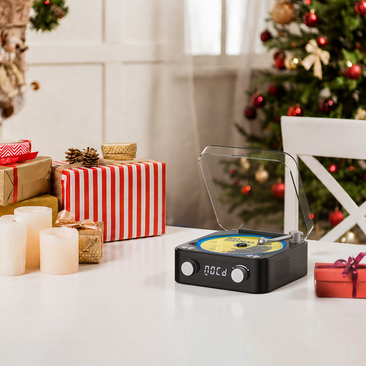Udreamer CD Players for Home,Digital Portable CD Player with Bluetooth Hi-Fi Stereo Sound,Remote Control, Support AUX/USB, Headphone Jack,Purple