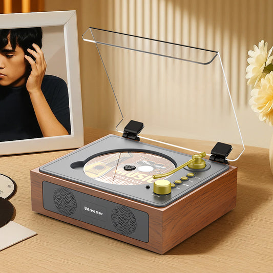 Udreamer CD Players for Home,Portable CD Boombox, Digital Portable CD Player with Bluetooth Hi-Fi Stereo Sound,Remote Control, Support AUX/USB, Headphone Jack, Black