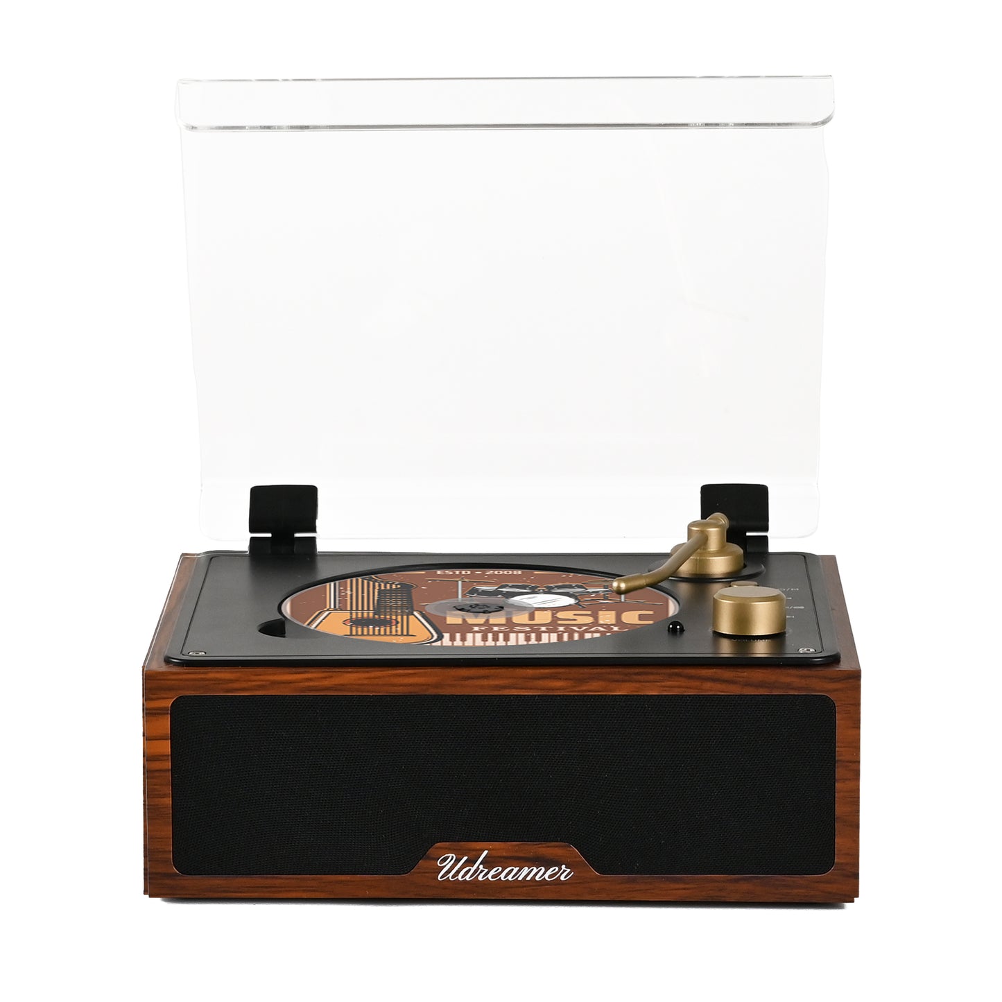 Udreamer Portable CD Players for Home, with Bluetooth &Hi-Fi Stereo Speakers,Remote Control | Black