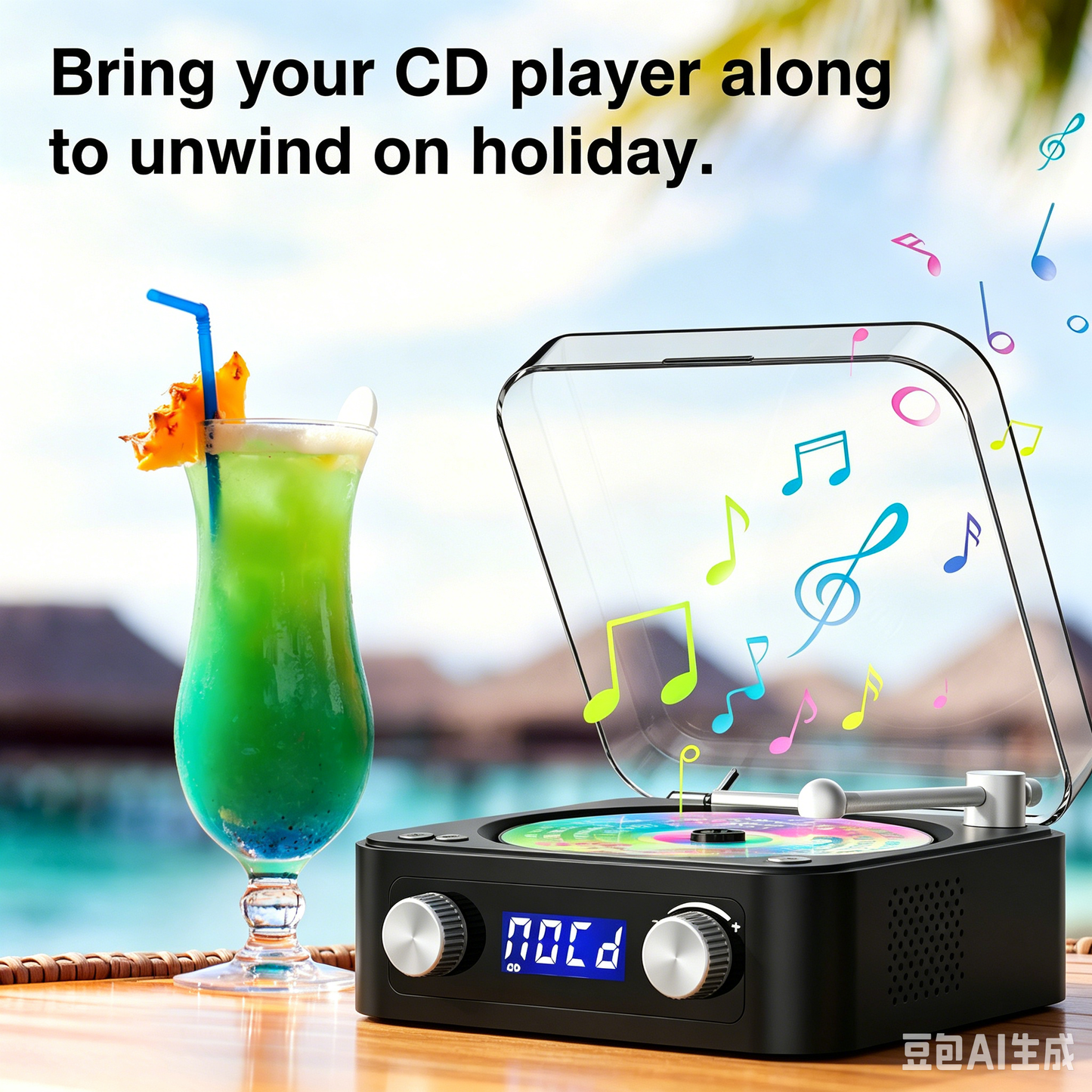 Udreamer CD Players for Home,Digital Portable CD Player with Bluetooth Hi-Fi Stereo Sound,Remote Control, Support AUX/USB, Headphone Jack,Purple