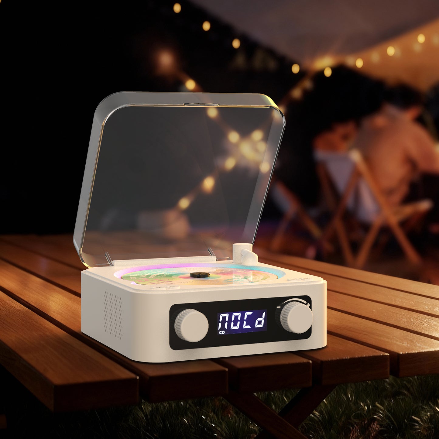 Udreamer CD Players for Home,Digital Portable CD Player with Bluetooth Hi-Fi Stereo Sound,Remote Control, Support AUX/USB, Headphone Jack,Lighting