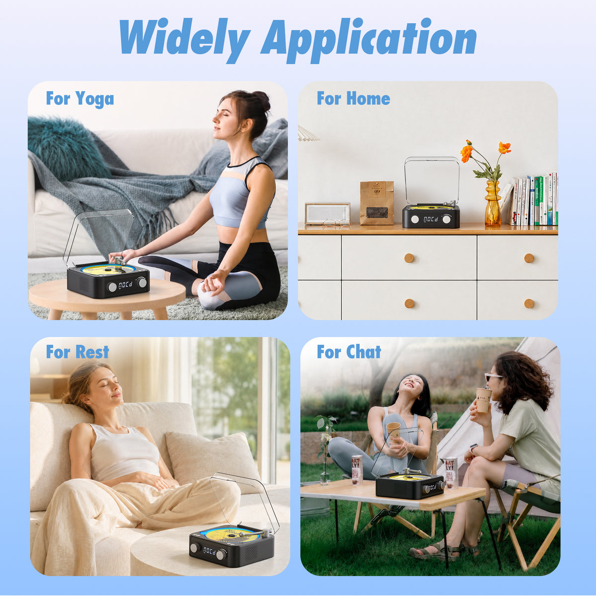 Udreamer CD Players for Home,Digital Portable CD Player with Bluetooth Hi-Fi Stereo Sound,Remote Control, Support AUX/USB, Headphone Jack,Purple