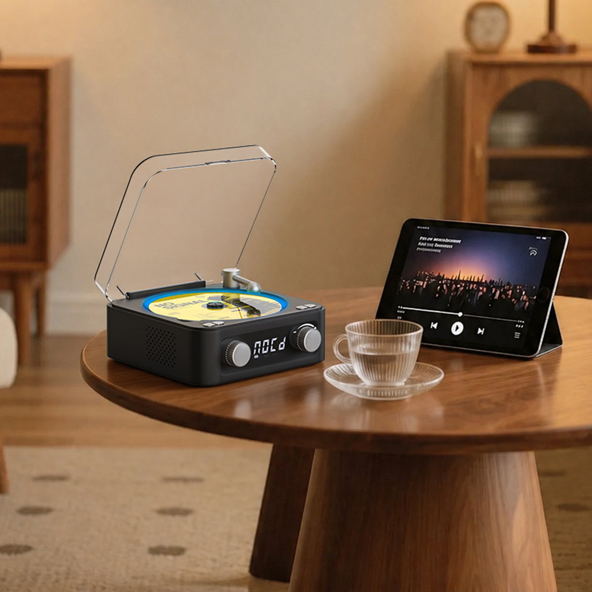 Udreamer CD Players for Home,Digital Portable CD Player with Bluetooth Hi-Fi Stereo Sound,Remote Control, Support AUX/USB, Headphone Jack,Purple